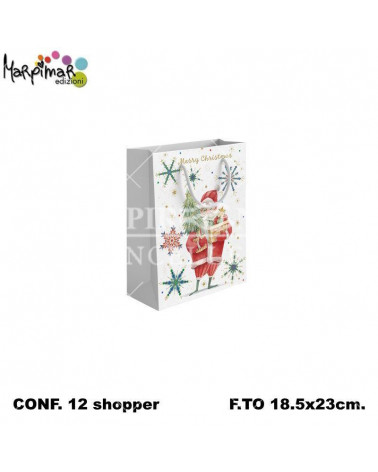 MARPIMAR BUSTE CON MANICO 18,5x23 M S.CLAUS SHOPPER [12PZ]