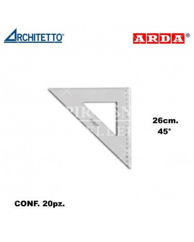 ARCHITETTO SQUADRA 26CM. 45' 44118 [20PZ]