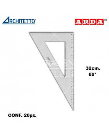 ARCHITETTO SQUADRA 32CM. 60' 44112 [20PZ]