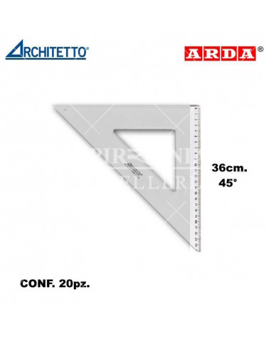 ARCHITETTO SQUADRA 36CM. 45' 44113 [20PZ]