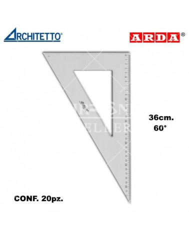 ARCHITETTO SQUADRA 36CM. 60' 44114 [20PZ]