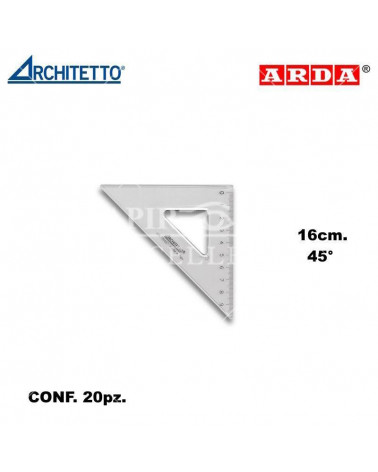 ARCHITETTO SQUADRA 16CM. 45' 43770 [20PZ]