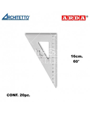 ARCHITETTO SQUADRA 16CM. 60' 43771 [20PZ]