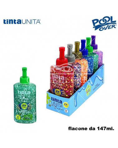 TINTA UNITA COLLA GLITTER MULTICOLOR 147ml.6PZ. 50858