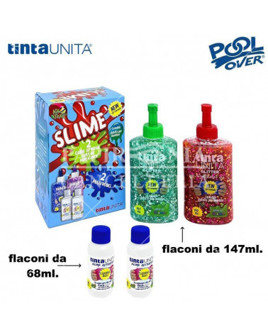 TINTA UNITA SET 2 COLLA GLITTER MULTICOLOR + 2 ACTIVATOR 50862