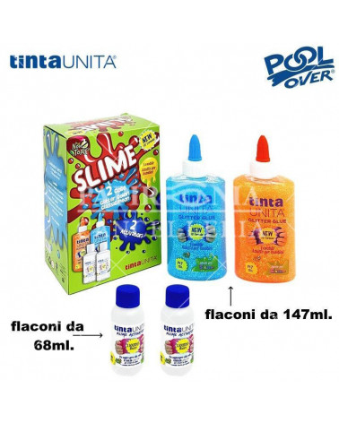 TINTA UNITA SET 2 COLLA GLITTER NEON/CLASSIC + 2 ACTIVATOR 50860