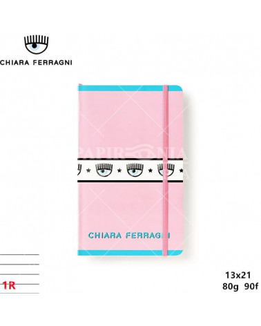 CHIARA FERRAGNI NOTEBOOK 13X21 C/ELASTICO