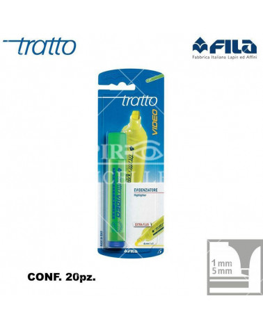 TRATTO VIDEO EVIDENZIATORE 20 BLISTER 1PZ.VERDE