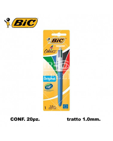 BIC SFERA 4 COLORI 20 BLISTER 1PZ.