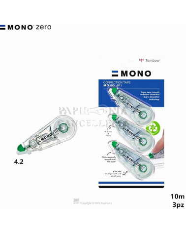 TOMBOW CORRETTORE BL.2+1 MONO AIR TAPE 4,2MMX10 PCT-CA4-3P
