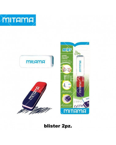 MITAMA GOMMA PENNA/MATITA R/B RESET BL.2PZ.61299