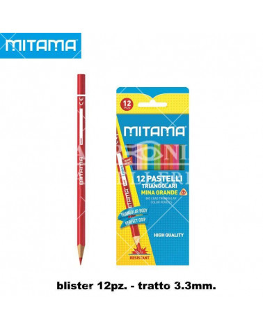 MITAMA PASTELLO TRIANG.LACCATO BL.12PZ.61991