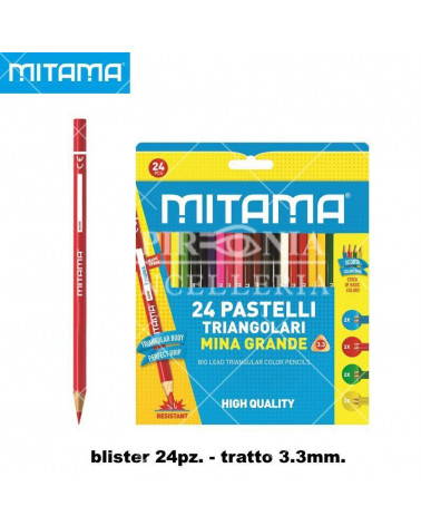 MITAMA PASTELLO TRIANG.LACCATO BL.24PZ.61992