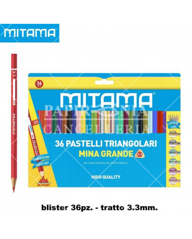 MITAMA PASTELLO TRIANG.LACCATO BL.36PZ.61993