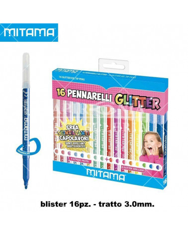 MITAMA PENNARELLO GLITTER BL.16PZ.62845