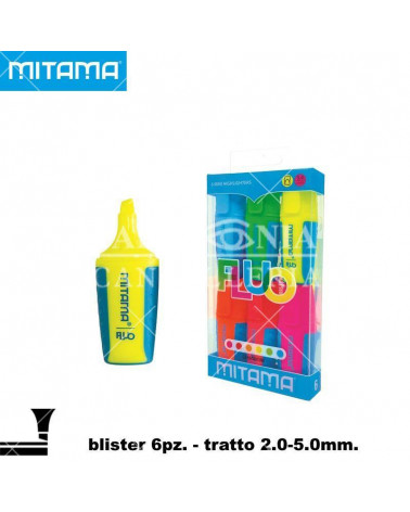 MITAMA MINI EVIDENZIATORE FLUO BL.6PZ.62854