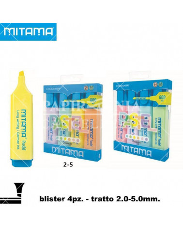 MITAMA EVIDENZIATORE PASTEL BL.4PZ.62870