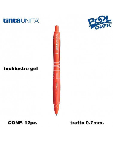 TINTA UNITA SFERA I'M GEL 0.7 ROSSO 12PZ.