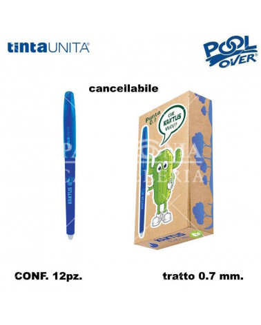 TINTA UNITA SFERA KAKTUS CANCELLABILE 0,7 12PZ.BLU