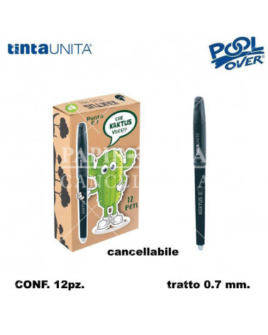 TINTA UNITA SFERA KAKTUS CANCELLABILE 0,7 12PZ.NERO