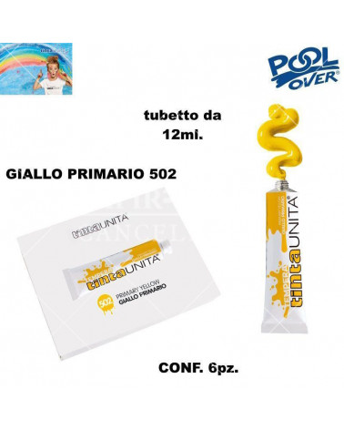 TINTA UNITA TEMPERA 12ml.GIALLO PRIMARIO 502 6pz.