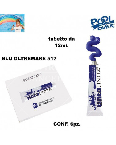 TINTA UNITA TEMPERA 12ml.BLU OLTREMARE 517 6pz.