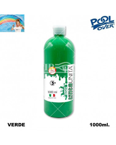 TINTA UNITA TEMPERA PRONTA 1000ml.VERDE