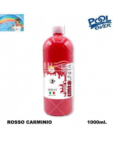 TINTA UNITA TEMPERA PRONTA 1000ml.ROSSO CARMINIO