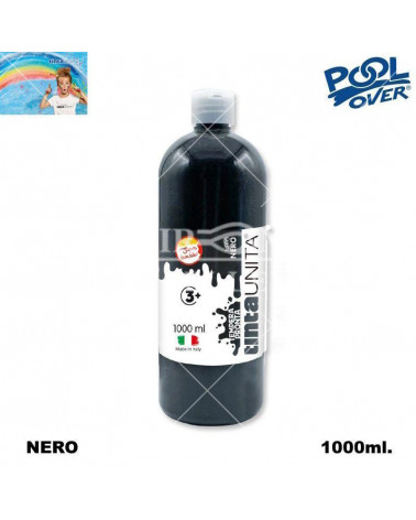 TINTA UNITA TEMPERA PRONTA 1000ml.NERO