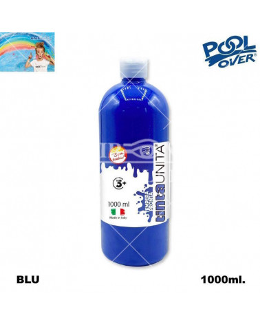 TINTA UNITA TEMPERA PRONTA 1000ml.BLU