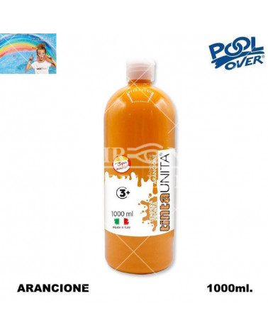 TINTA UNITA TEMPERA PRONTA 1000ml.ARANCIONE