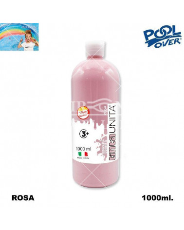 TINTA UNITA TEMPERA PRONTA 1000ml.ROSA