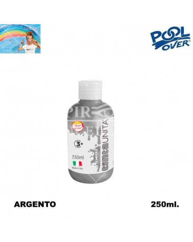 TINTA UNITA TEMPERA PRONTA 250ml.ARGENTO