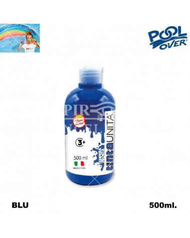 TINTA UNITA TEMPERA PRONTA 500ml.BLU CYANO