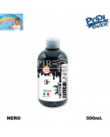 TINTA UNITA TEMPERA PRONTA 500ml.NERO