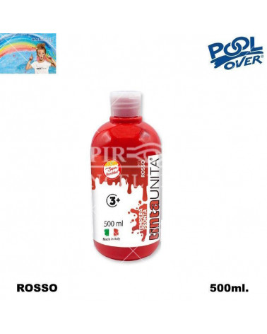 TINTA UNITA TEMPERA PRONTA 500ml.ROSSO