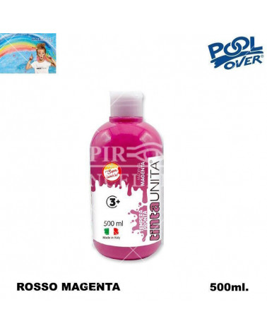 TINTA UNITA TEMPERA PRONTA 500ml.ROSSO MAGENTA