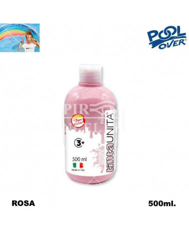 TINTA UNITA TEMPERA PRONTA 500ml.ROSA