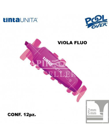 TINTA UNITA EVIDENZIATORE PALETTE VIOLA FLUO 08 12PZ.