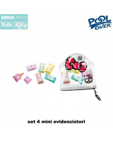 TINTA UNITA HELLO KITTY SET 4 EVIDENZIATORI CANDY