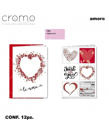 CROMO BIGLIETTI LOVE CARDS LO.6656 [12PZ]