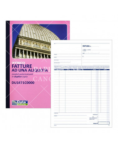 DATA UFFICIO FATTURE 1 ALIQUOTA 23X30 2C.1671C-AUTOCOPIANTI [5PZ]