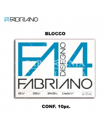 FABRIANO BLOCCO F4 24X33 20 FG.LISCIO DISEGNO [10PZ]