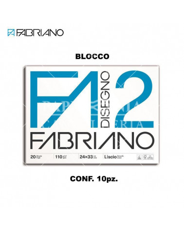 FABRIANO BLOCCO F2 24X33 20 FG.LISCIO DISEGNO [10PZ]