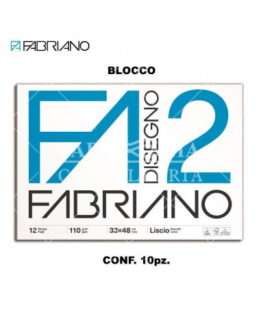 FABRIANO BLOCCO F2 33X48 12 FG.LISCIO DISEGNO [10PZ]
