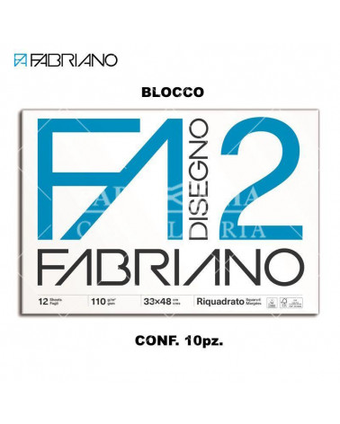 FABRIANO BLOCCO F2 33X48 12 FG.C/MARGINE DISEGNO [10PZ]