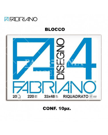 FABRIANO BLOCCO F4 33X48 20 FG.C/MARGINE  DISEGNO [10PZ]