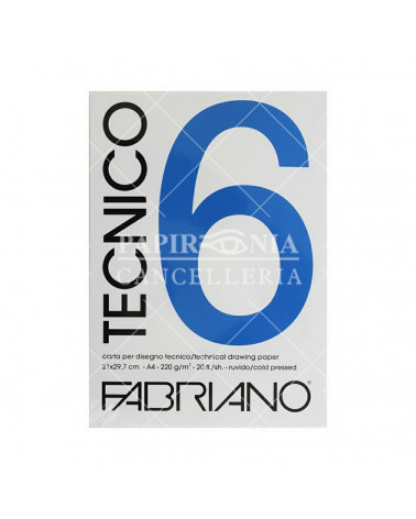 FABRIANO BLOCCO F6 21x29.7 20 FG.RUVIDO DISEGNO TECNICO