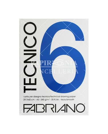 FABRIANO BLOCCO F6 29.7x42 20 FG.LISCIO DISEGNO TECNICO