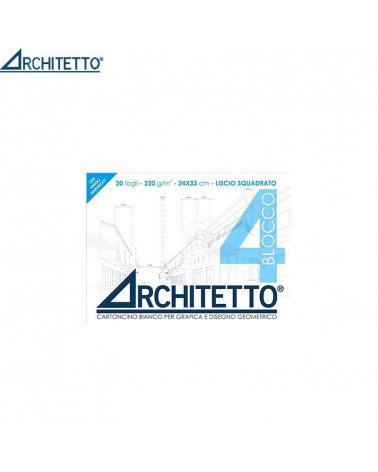 ARCHITETTO BLOCCO 24X33 20FG.C/MARGINE DISEGNO 44672 [10PZ]